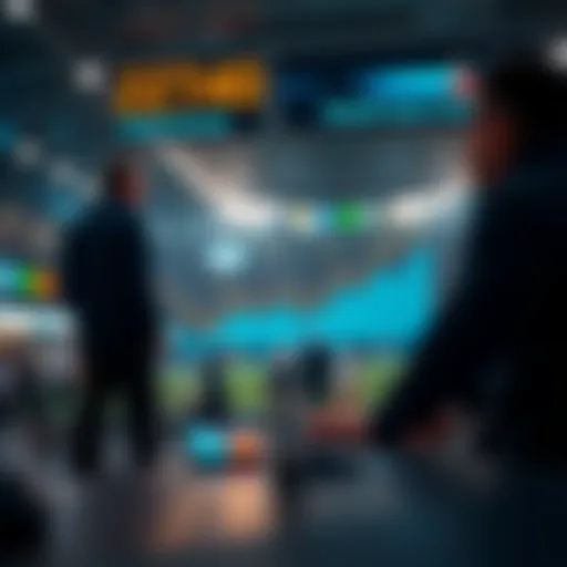 A digital representation of betting trends and statistics