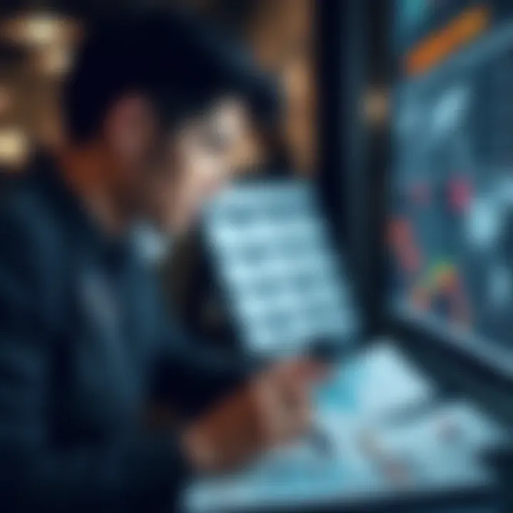 An individual analyzing horse racing data