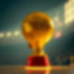 Ballon d'Or trophy shining