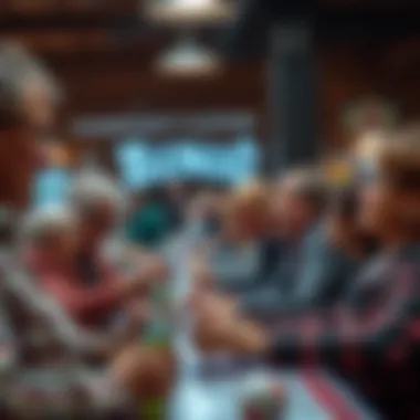 Bingo Community Engagement A group of enthusiastic players engaging in a fun bingo session