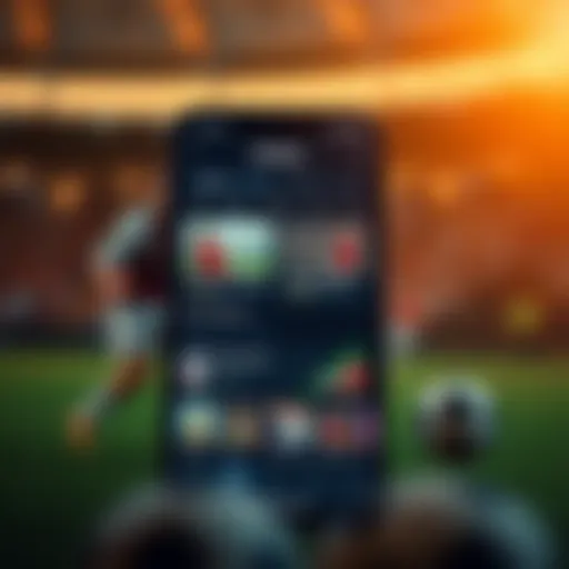 User-Friendly Betting App Interface A visually engaging interface of a betting app showcasing various sports options.