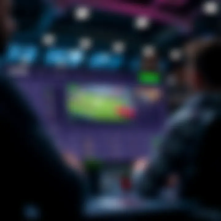 Visual representation of a betting website builder interface