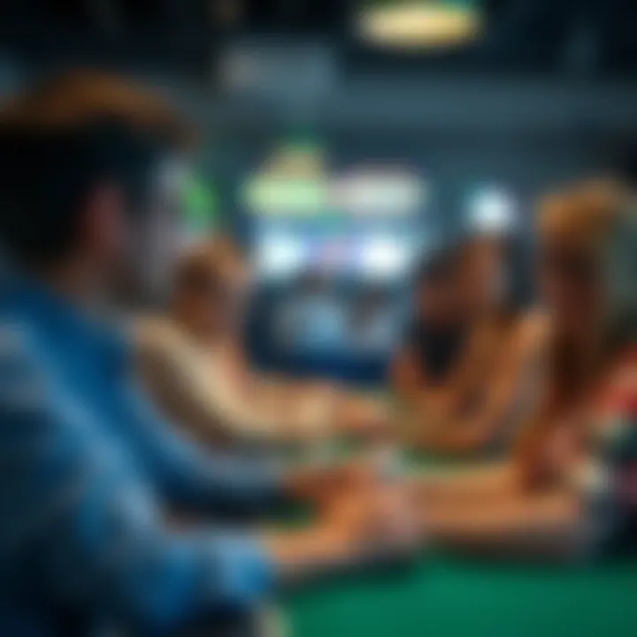 A community of players interacting in a lively online bingo chat room.