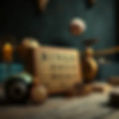 A historical depiction of bingo's origins with vintage elements.