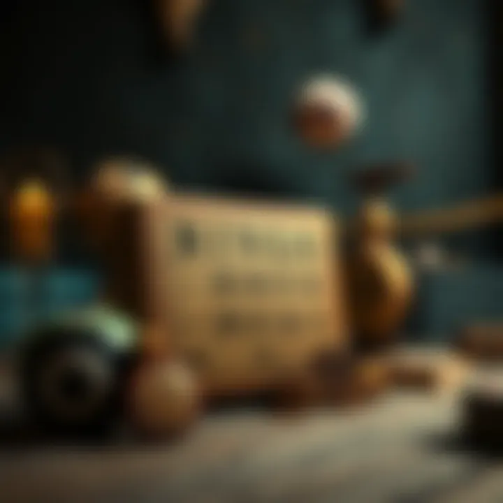 A historical depiction of bingo's origins with vintage elements.