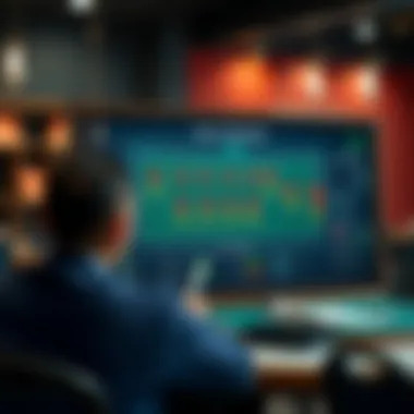 Unique betting strategies illustrated on a board