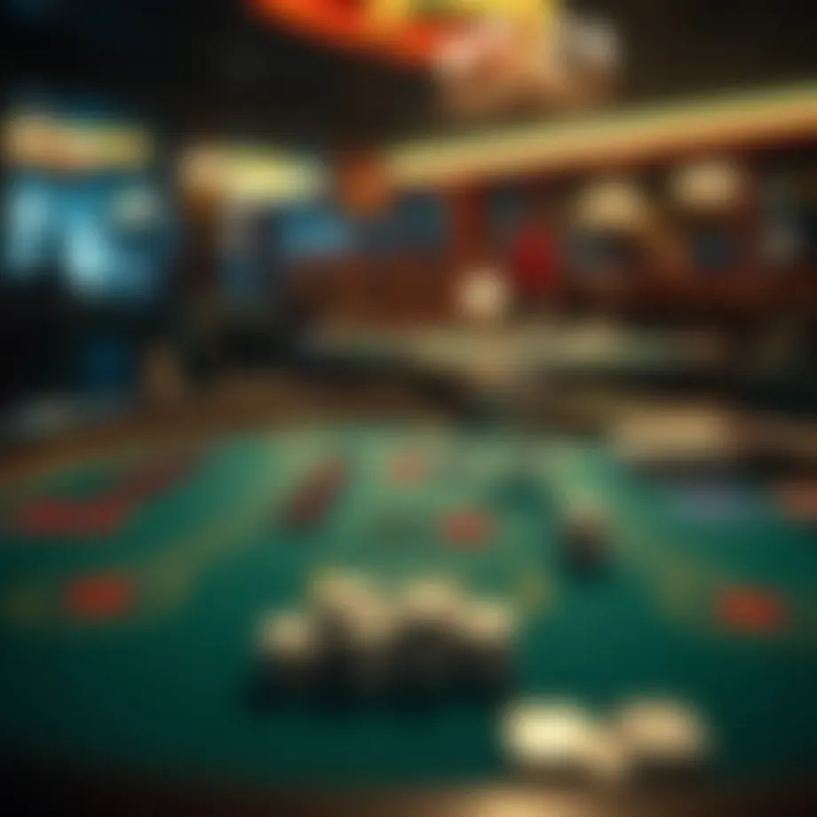 Visual representation of a blackjack table setup