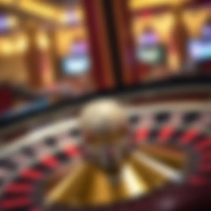 The Thrill of Chance in Roulette Elegant roulette wheel with a spinning ball, symbolizing chance and strategy