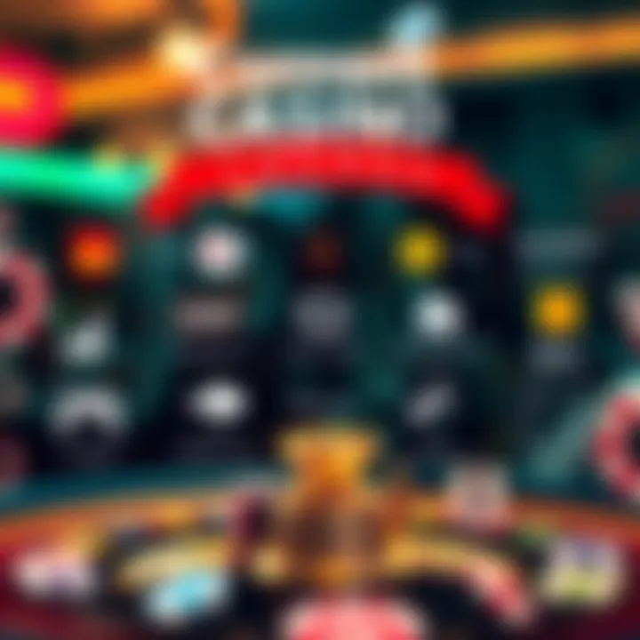 A vibrant infographic illustrating the latest trends in the casino industry