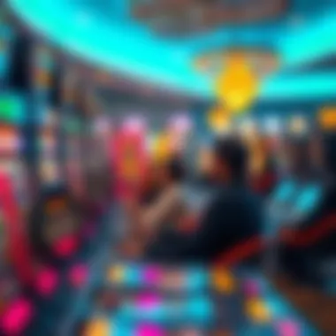 A visual summary of community engagement in the betting culture surrounding slot machines