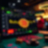 Cryptocurrency gambling site interface