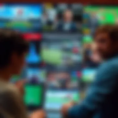 A collage of diverse betting platforms illustrating unique user experiences.