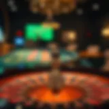 An elegant European roulette table showcasing the layout and betting options.