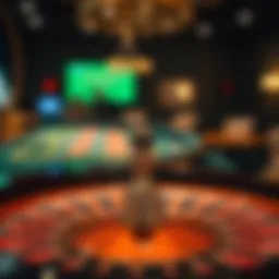 An elegant European roulette table showcasing the layout and betting options.