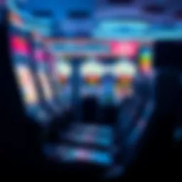 An engaging visual of a poker machine in a casino setting