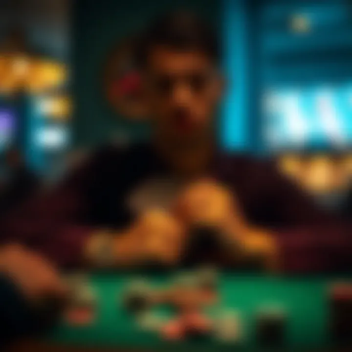 The Psychology Behind Gambling Decisions A conceptual representation of the psychological aspects involved in gambling.