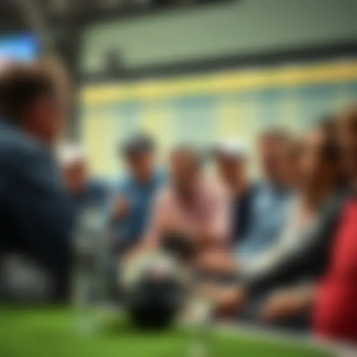 Golf Betting Community Engagement Engaged community discussing golf betting strategies