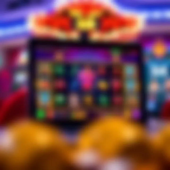 User interface showcasing an engaging gaming experience