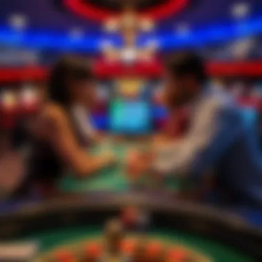 Interactive live casino table experience