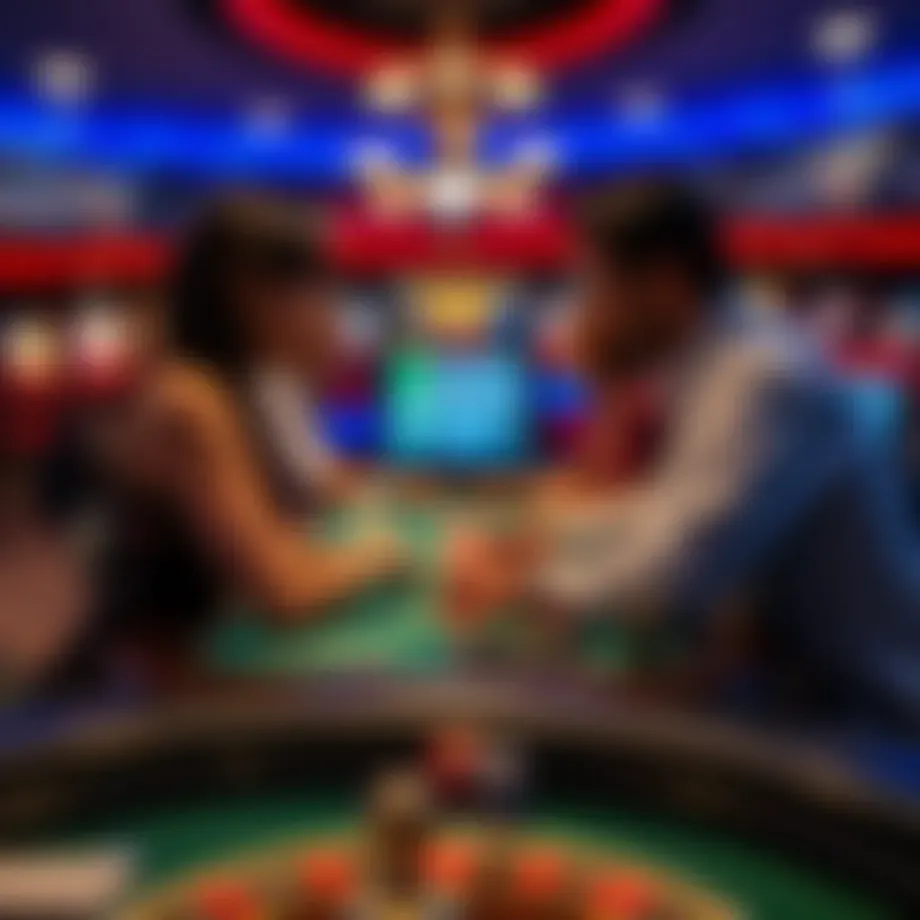 Interactive live casino table experience