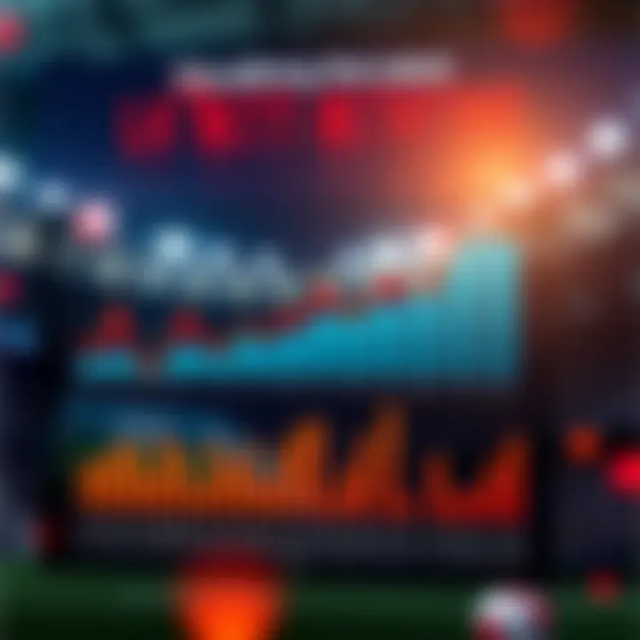 Graphical representation of recent betting trends and statistics