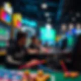 Diverse online betting games showcased on digital platforms