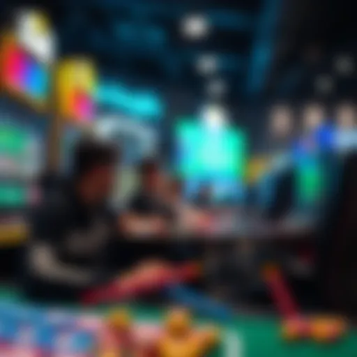 Diverse online betting games showcased on digital platforms