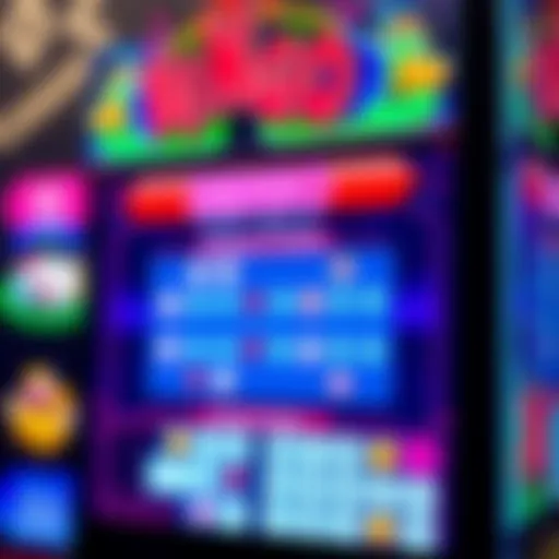 Digital Bingo Interface on a Screen