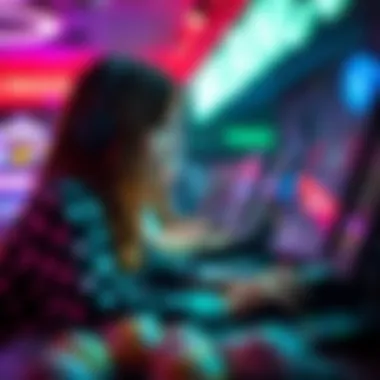 Player Engaged in Online Bingo