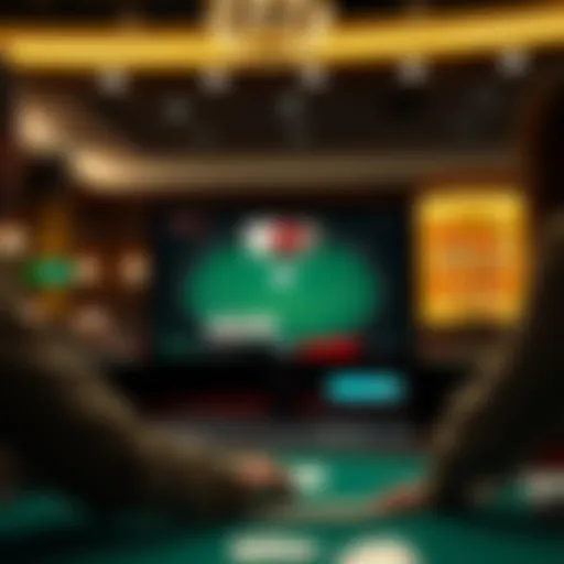 Engaging User Experience in Online Blackjack A sophisticated online blackjack interface showcasing an engaging user experience.