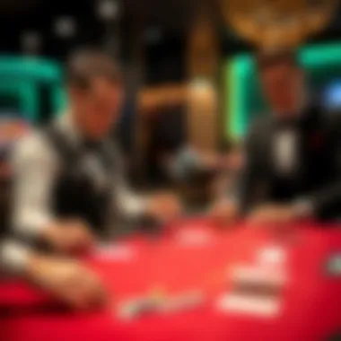 Engaging Live Blackjack Gameplay Gameplay of live blackjack with a professional dealer.