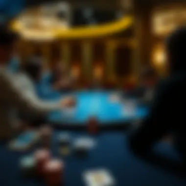 Strategic Moves in Online Blackjack Strategic moves in blackjack with digital interface.