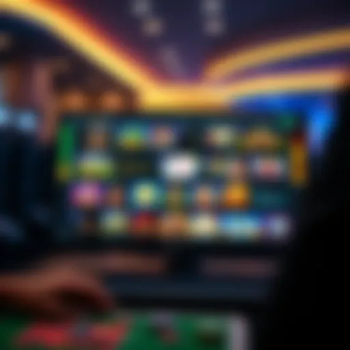 Modern online casino interface showcasing various games