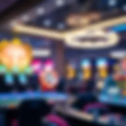 Virtual casino game environment with immersive graphics