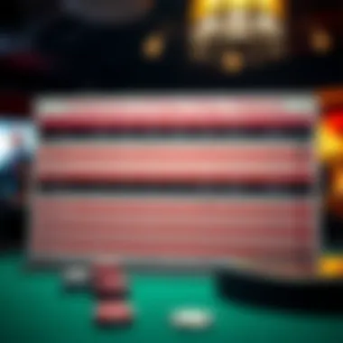 A comparison chart of popular online poker platforms