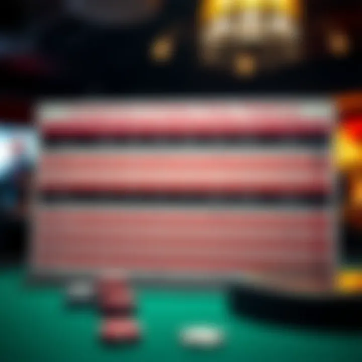 A comparison chart of popular online poker platforms