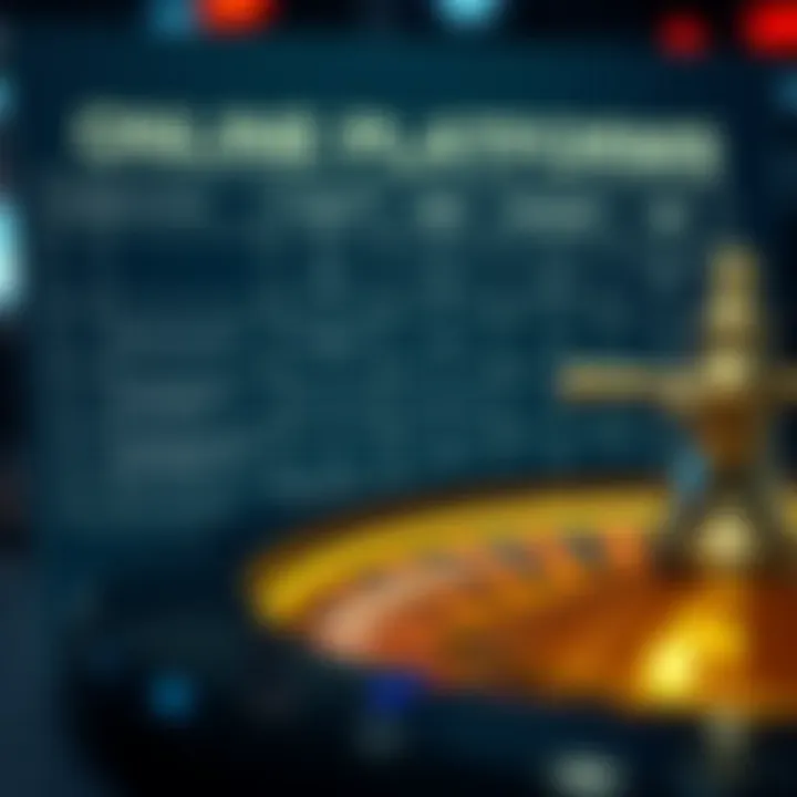 Comparison of Online Roulette Platforms A comparison chart showcasing different online roulette platforms with features