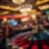 An elegant view of an online roulette wheel spinning