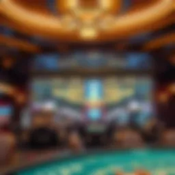 A captivating view of a luxurious casino interior