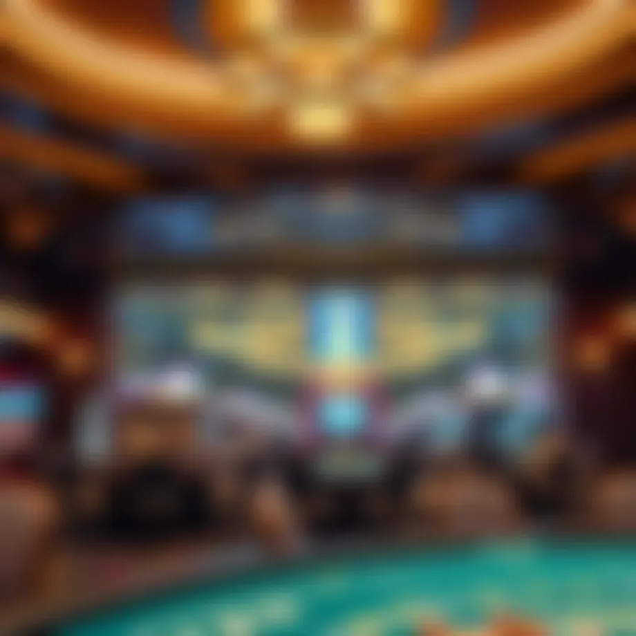 A captivating view of a luxurious casino interior