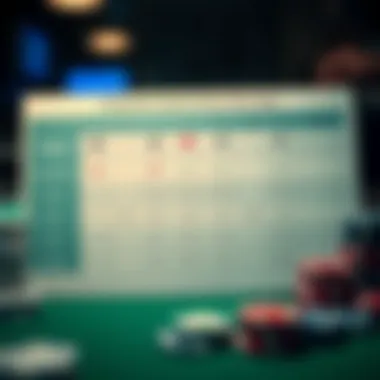 A comparison chart of different poker apps