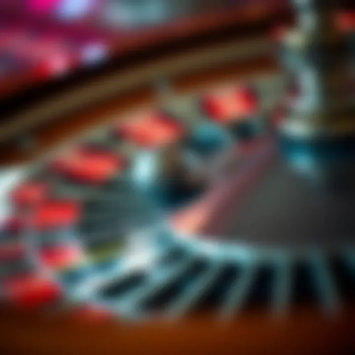 The Intricacies of the Roulette Wheel A close-up of the roulette wheel with a focus on the numbers and the ball.