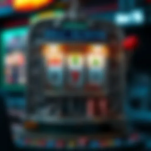 An intricate design of a classic slot machine