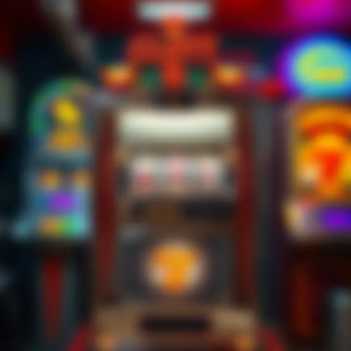 A classic slot machine with vintage design