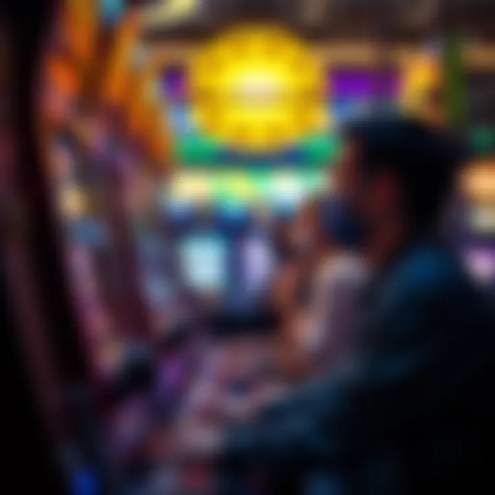 A player engaged in a thrilling slot machine game