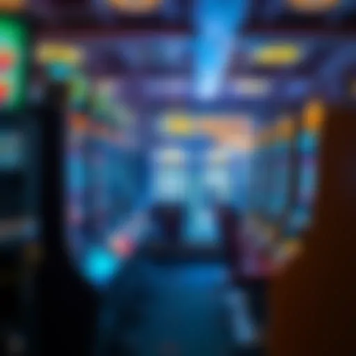 Illustration of various types of slot machines