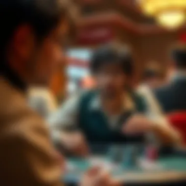 A depiction of the social impact of gambling, illustrating its cultural significance.