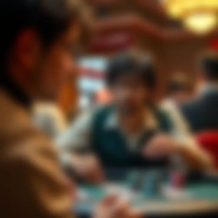 A depiction of the social impact of gambling, illustrating its cultural significance.