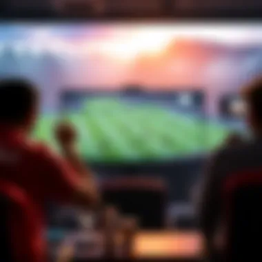 A dynamic interface showcasing live sports events