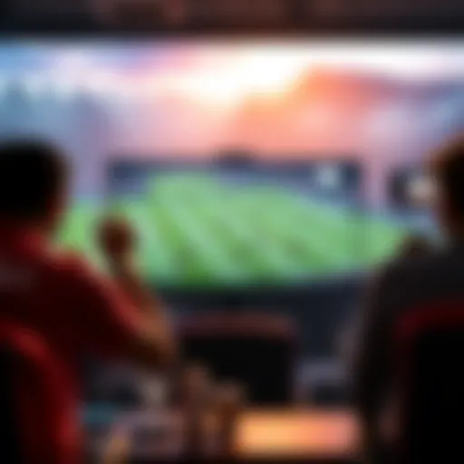 A dynamic interface showcasing live sports events